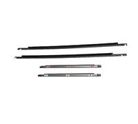 Juego De 4 Burletes Para Ventanas Delanteras Y Traseras Color Negro Para Puertas Laterales Exteriores Para FJ Para Cruiser 2007-2014 Sellado Ventanilla Tira Coche