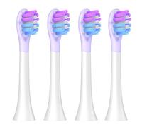Juego de 4 cabezales de repuesto compatibles con Philips Soni-care, apto para series HX3/6/8/9 y otros modelos Click-On, limpieza profunda y cerdas suaves para protección de encías