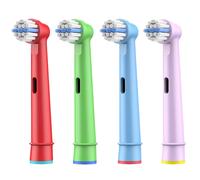 Juego de 4 cabezas de repuesto para cepillos de dientes para jóvenes, compatibles con cepillos de dientes eléctricos Oral-B.