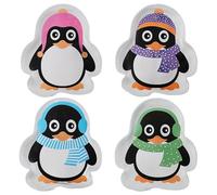 CEPEWA Calentadores de bolsillo – Juego de 4 con diseño de pingüino (idea de regalo para Navidad)