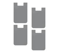 Juego de 4 carteras autoadhesivas para teléfonos celulares - Ranuras para tarjetas de crédito portátiles, asa autoadhesiva para teléfono inteligente, bolsillo seguro para tarjeta de identificación