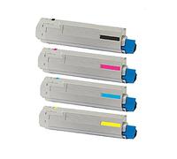 Juego de 4 cartuchos de tóner compatibles con ECS C5650 / C5750 para impresora OKI C5650 C5750