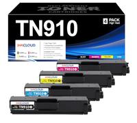 Juego de 4 cartuchos de tóner TN-910 TN910 compatibles con Brother TN-910 TB910 TN 910 HL-L9310CDW HL-L9310CDWT HL-L9310CDWT MFC-L9570CDWT (negro/cian/amarillo/magenta)