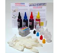 juego de 4 Cartuchos recargables vacías + 400 ML tinta Coche Reset originales de tinta Cartucho 16 X L T16 1631 - 1632 - 1633 - 1634 + 400 ML tinta + prácticos botellas de de carga para Epson wf2010, wf2510, decorar, wf2520nf, wf2520, Mesa, wf2540wf, wf2630, wf2630wf, wf2650, wf2650wf, wf2660wf Envío de Italia gratuita por correo urgente- asegurada trazable kit de alta calidad A + + +