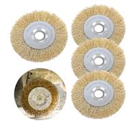 Juego de 4 cepillos de alambre para Gloria MultibrushZubehör und Weedbrush 10 mm ancho, Gartenweed Brush , Messingbürste Ersatzbürste für Bodenreinigung,Moos,Schmutz,Unkraut in Fugen