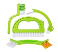 Juego de 4 cepillos de limpieza para el hogar, cepillo de limpieza para el baño, herramienta de limpieza de ranuras, cepillo de limpieza multifuncional de cocina, cepillo para limpiar grietas