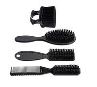 Juego de 4 cepillos de pelo para hombre, diseñado para estilos de espalda sin esfuerzo, adecuado para diferentes tipos de cabello, diseño ergonómico