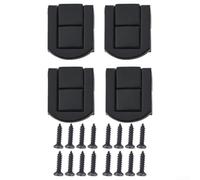 Juego de 4 cerraduras de metal vintage para caja de joyería y caja de madera con diseño de hebilla curvada para pestillo de palanca y reemplazo de cerrojo de maleta