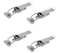 Juego de 4 cierres extensibles de acero inoxidable, con dos cierres de posición, cierre de tensión Catch #22 para mesa extensible, cajón, maletín de instrumentos, encimera (acero inoxidable SUS304,