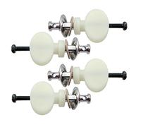 Juego de 4 clavijas de afinación de cuerdas de ukelele para guitarra, color blanco