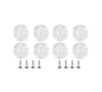 Juego de 4 clips de espejo sin marco para montaje en pared, soportes de fijación para panel de vidrio, baño y hogar (8 piezas)