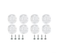 Juego de 4 clips de fijación de espejo sin marco para montaje en pared para decoración del hogar, 13 mm (8 piezas)