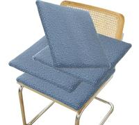 Juego de 4 Cojines Antideslizantes para Silla con Lazos Y Cremallera Fundas Extraíbles Suaves Y Cómodos para Cocina Oficina Dormitorio Sala de Estar Y Comedor