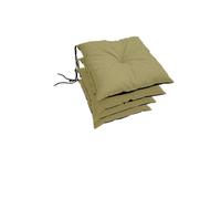 Juego de 4 cojines para silla, impermeables, resistentes a los rayos UV, 40 x 40 x 6 cm, cojín acolchado para sillas/bancos, cojín para silla para casa y jardín, adecuado para interiores y exteriores,