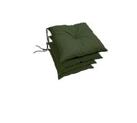 Juego de 4 cojines para silla, impermeables, resistentes a los rayos UV, 40 x 40 x 6 cm, cojín acolchado para sillas/bancos, cojín para silla para casa y jardín, adecuado para interiores y exteriores,
