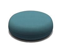 Juego de 4 Cojines Redondos de 40 cm para sillas de Comedor, Lavables y con Fundas extraíbles, de Espuma viscoelástica antideformación y Tejido de algodón antiestático en Acuarela Verde.