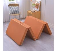 Juego de 4 colchones plegables de 5 cm de grosor, con funda extraíble lavable, ideal para viajes, camping, uso en el suelo, 80 x 200 cm, solución portátil para dormir