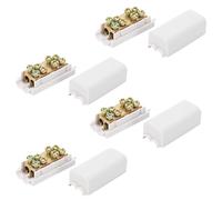 Juego de 4 conectores de alambre de alto rendimiento ZK-1310 en forma de T 1 en 2-Out, terminales de derivación de línea principal, 1000 V 80 A, carcasa aislante para cable principal de 2,5-10 mm²