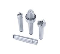 Juego de 4 contrapuntos giratorios for torno de madera, conos MT1/MT2, for contrapunto perforado for trabajos en madera (1)(1)