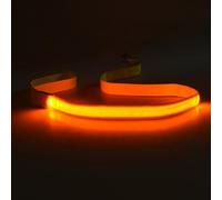 Juego de 4 correas brillantes para perro, recargables, impermeables, de nailon con mango cómodo para paseos nocturnos seguros para mascotas, correa para pasear por la noche