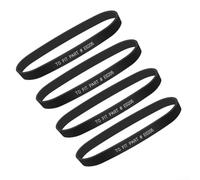 Juego de 4 correas de repuesto de goma para Eureka NEU181D NEU350 NEU280 NEU181A NEU182A NEU180 NEU182B NEU185 NEU186 NEU188 NEU250 NEU202 PowerSpeed - Juego de 4 correas de repuesto para Eureka
