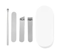 Juego de 4 cortadores de uñas profesionales de acero inoxidable para personas mayores