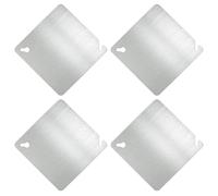 Juego de 4 cubiertas de caja de conexiones de metal resistentes de 4 pulgadas, cuadradas, planas, para cajas eléctricas seguras, accesorios eléctricos