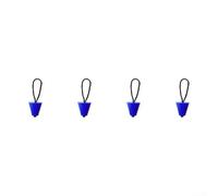 Juego de 4 cubiertas de drenaje de silicona con cuerda para kayak, canoa, yate, cobertura de agujeros de drenaje de 34 a 1 12 pulgadas, rango de tamaño (azul)