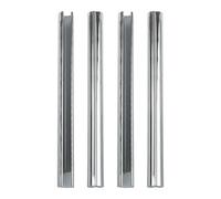 Juego de 4 cubiertas de tubo de radiador, ajustables para un ajuste personalizado, solución decorativa moderna para ocultar tuberías en espacios domésticos (cromo-200 mm)