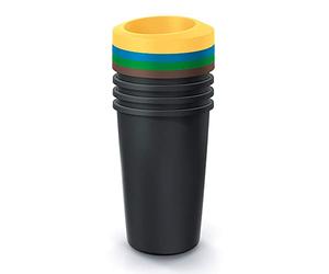 Juego de 4 cubos de reciclaje de 45L cada uno KEDEN.