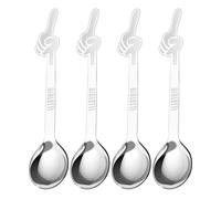 Juego de 4 cucharas de café Bialetti, acero inoxidable 18/8
