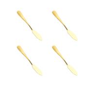Juego de 4 cuchillos para mantequilla de acero inoxidable, juego de cuchillos esparcidores, fácil de untar, mantequilla dura fría, mermeladas de queso, cuchillos multiusos para mantequilla