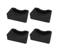 Juego de 4 cuñas de nivelación de plancha, niveladores de goma para parrillas, para exteriores, kits de cuñas de nivelación apilables, almohadillas de tope de muebles