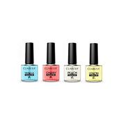 Juego de 4 cutículas Revitalizante Aceite Claresa Manicura Tratamiento Acondicionador 5ml Perfumado Vainilla Cereza Limón Melocotón