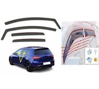 Juego de 4 deflectores de viento compatible con VW MK7 Volkswagen Golf 7 Hatchback 5 puertas R GTI GT 2012 2013 2014 2015 2016 2017 2018 2019 2020 derivabrisas