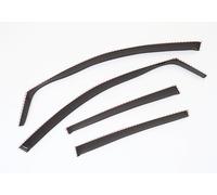 Juego de 4 deflectores de viento tipo canal compatibles con Nissan QASHQAI modelos 2021 a 2024, deflectores de ventana acrílicos para Nissan Qashqai