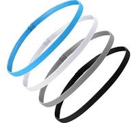 Juego de 4 diademas elásticas para el pelo, para hombre y mujer, no resbalan