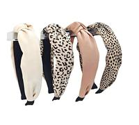 Juego de 4 diademas para mujer, elegantes cintas para el pelo con nudo, cinta para el pelo para mujer, accesorios para el cabello anchos