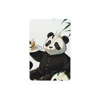 Juego de 4 difusores de aromas rectangulares para colgar para coche, diseño de pandas de padre e hijo, decoración interior de coche, armario, zapatos