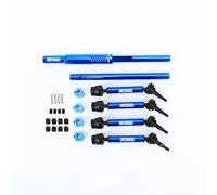 Juego de 4 ejes de transmisión y eje de transmisión central para Arrma Big Rock Senton Vorteks Granite Typhon 3S BLX Mega 550 piezas de actualización (azul oscuro)