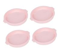 Juego de 4 elegantes moldes de silicona para tartas con moldes de silicona antiadherentes, ideales para pasteles redondos y postres creativos