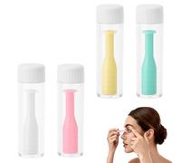 Juego de 4 eliminadores de lentes de contacto, ayuda para poner lentes de contacto y pinzas alternativas, adecuadas para lentes de forma estable, incluye almacenamiento como estuche para lentillas