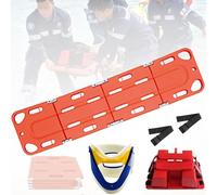 Juego de 4 en 1 de emergencia con 4 compartimentos de transporte de emergencia con correas para el cuello y reposacabezas, para ejercicios de seguridad, al aire libre, protección civil
