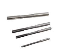 Juego de 4 escariadores de acero de alta velocidad con vástago recto, herramienta de acabado de metal con sujeción H7(1/8)