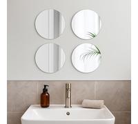 JUEGO DE 4 ESPEJOS REDONDOS DE 30CM DE DIÁMETRO 2MM - LISOS