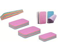 Juego de 4 esponjas reutilizables de microfibra - 12 capas desmontables, lavables a máquina antiarañazos, múltiples superficies - esponja absorbente para una limpieza sin trazas, muy eficaces, dura 1