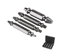 Juego de 4 extractores de tornillos dañados utilizados con llave eléctrica de taladro manual para mantenimiento diario del hogar, resistencia al desgaste, removedor de tornillos y extractor, pequeño