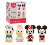 Juego de 4 figuras de madera de Disney con Mickey Mouse, Minnie Mouse, Daisy Duck y Donald Duck, juguetes para ni os a partir de 2 a os de Just P