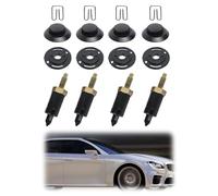 Juego de 4 Fijaciones Soporte Cubre Motor 2.0 HDI Compatible para Citroen Berlingo C4 C5 Xantia Xsara y 206 306 307 406 607 806 Expert 0137F6 13711 Viene con Abrazaderas y Pernos Negro