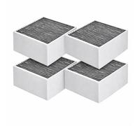 Juego de 4 filtros de carbón activado para campana Elica KIT0120952A y KIT0147861A Electrolux 4055405015 y 4055380481 fabricado en Francia